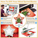 Sublimation Wind Spinner Blanks, 6 Pack 10 Inch 3D Aluminum Metal Hanging Wind Spinner Bulk for Garden Yard Outdoor, Window Porch Decoration for Heat Press Transfer DIY by GreenHaven Gardens