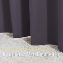 NICETOWN Blackout Curtains for Bedroom, Grommet Solid Thermal Drapes Light Blocking Window Treatments Sound Reducing for Living Room, Greyish Purple, W46 x L63, 2 Panels by TinyTreasures Baby Boutique