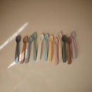 mushie Silicone Baby Feeding Spoons | 2 Pack (Soft Lilac) by TinyTreasures Baby Boutique