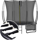SkyBound 14 FT 12 FT 10FT 8FT 6FT Springless Trampoline for Kids and Adults - Recreational Trampolines with AntiRust Coating - Bungee Cords Outdoor Trampoline for Kids - No-Gap Design Zipper System by TinyTreasures Baby Boutique