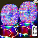 132FT Rope Lights for Outside,2 Pack 66FT Connectable String Lights Outdoor Waterproof IP67,8 Modes 400 LEDs Rope Lighting for Garden,Party,Indoor Bedroom,Christmas Eaves Decor,Coloured by TinyTreasures Baby Boutique