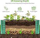Land Guard 8×4×2 ft Galvanized Raised Garden Bed Kit, Galvanized Planter Raised Garden Boxes Outdoor, Oval Large Metal Raised Garden Beds for Vegetables(Green)… by CozyNest Decor