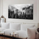 Black and White Canvas Wall Art for Office,Forest Wall Art for Bedroom Above Bed 24 x 48 Inch by CozyNest Decor