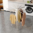 Foldable Tripod Clothes Drying Rack, Collapsible Laundry Drying Rack, Portable Octopus Laundry Stand with 16 Extendable Aluminum Rods White & Silver Space Saving Holder for Indoor Outdoor by TinyTreasures Baby Boutique