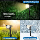 Solar Spot Lights Outdoor Waterproof IP65, 12 Pack Landscape Spotlights with 46 LEDs, 3 Modes Auto On/Off Solar Powered Flood Lights for Outside Pathway, Yard, Garden, Walkway (Warm White) by CozyNest Decor
