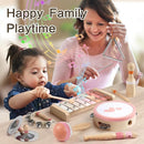 Vanplay Musical Toy for Toddlers 1-3, One 1st Birthday Gifts for Girl 1-2, Wooden Montessori Toy for 2 3 Year Old, Musical Instruments with Xylophone/Drum for Baby Preschool Educational 18+ Months by TinyTreasures Baby Boutique