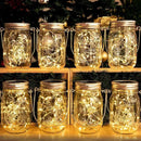 HXWEIYE 8 Pack Solar Mason Jar Lights Lanterns,Jars & Hangers Included，30LED Waterproof Hanging Outdoor Fairy Lights for Patio Garden Porch Yard Backyard Balcony Wedding(Warm White) by GreenHaven Gardens