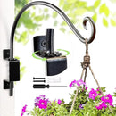 Swivel Bird Feeder Hanger Hook: Swivel Hanging Plant Bracket Outdoor - Wall Mount Swivel Hanging Hook for Bird Feeder 12-Inch by GreenHaven Gardens