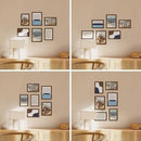 HAUS AND HUES Walnut Oak Wood Gallery Wall Tabletop Frames Made with Real American Oak and Shatter-free Plexiglass - Set of 6 (Four 4x6, Two 5x7, Framed Walnut) by CozyNest Decor