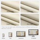 Joydeco Pinch Pleated Linen Curtains Darkening Drapes for Bedroom, 100% Blackout Drapes 96 inches Long 2 Panels Heat Blocking Curtains(Bleached Sand,40'' Wx96'' L) by CozyNest Decor