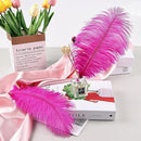 THARAHT Hot Pink Ostrich Feathers 12pcs Natural Bulk 8-10Inch 20cm-25cm for Crafts Wedding Party Centerpieces Easter Gatsbi and Home Decoration Feathers by CozyNest Decor