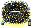 Dazzle Bright Christmas String Lights, Connectable Waterproof String Lights Green Wire with 8 Modes, Christmas Decorations for Indoor Yard Garden (Warm White, 300 LED) by CozyNest Decor