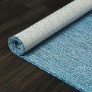Washable Indoor Outdoor Rug Weather Resistant Carpet Modern Solid for Porch Deck Balcony Backyard Patio Rug 6x9 Aqua Blue by CozyNest Decor