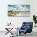 HGUAOA Coastal Canvas Wall Art - Large Landscape Wall Art for Living Room - Ocean and Beach Painting - Blue Artwork for Bedroom Decor - Above Bed Wall Pictures -Beach Theme Print Art by CozyNest Decor