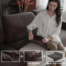 Couch Cushion Covers for Sectional Sofa, Stretch Soft Sofa Slipcovers Washable Wear-Resistant Universal Furniture Protector for Living Room(1 Piece Armrest Cover, Brown) by CozyNest Decor