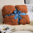 Bedsure GentleSoft Fluffy Burnt Orange King Size Blanket for Bed, Thick Soft Sherpa Faux Fur Fleece Bedding Fuzzy Plush Winter Warm Heavy Large King Blanket, Cozy Orange Gifts for Men Women, 108x90 by CozyNest Decor