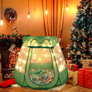 Baby Ball Pit for Toddler with 50 Balls, Pop Up Tent Kids with Star Lights for 1 2 3 Year Old Birthday Gift, 12-18 Months Baby Girl Toys with Carrying Bag, Indoor&Outdoor Play Tent for Kids(Green) by TinyTreasures Baby Boutique