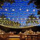 Outdoor String Lights, 300 LED 108Ft Christmas Light with Remote, 8 Lighting Modes, Powered Plug for Wedding Party Garden Tree Yard Indoor Decorations, Warm White by GreenHaven Gardens