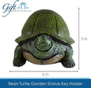 Stocky Turtle Garden and Patio Decor and Key Hider - Holds 2 Hidden Keys Outside, Secret Hidden Door Underneath by GreenHaven Gardens