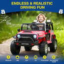 L8 2 Seater Ride On Car, 12V Kids Electric Car w/Remote Control, 4-Wheel Suspension, Bluetooth Speaker, Multi Music Modes, 3 Speeds, LED Lights, Xmas & Birthday Gift Ideas for Kids Ages 3+ by TinyTreasures Baby Boutique