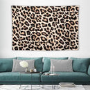 HZOHNAGO Leopard Print Tapestry Rustic Brown Leopard Wild Animal Printed Wall Tapestry Painting Wall Hanging for Bedroom Living Room Dorm 60" W x 40" H by CozyNest Decor