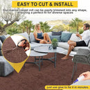 Marine 6 FT x 18 FT Brown Indoor/Outdoor Rug 0.2" Thick - Boat Carpet with Water-Proof TPE Backing, Non-Slide for Home, Patio, Porch, Deck by CozyNest Decor