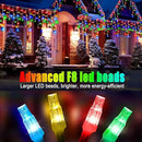 49FT 450LED F8 Upgraded Christmas Lights Decorations - 8 Modes Waterproof Outdoor Fairy String Lights With Memory and Timer - Plug-in for Holiday, Party, Wedding, Home, Roof by GreenHaven Gardens