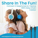 Puro Sound Labs BT2200 Plus Kids Bluetooth Headphones – Volume-Limiting 85dB, Studio-Grade Audio, Over-Ear & Comfy Design, 20-Hour Battery Life, Easy to Connect Wireless Headphones for Kids, Teal by TinyTreasures Baby Boutique
