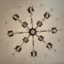 Vintage 8 Arms Crystal Chandelier Candle Light Fixture for Dining Room Living Room Bedroom Hallway Entryway Antique Gold Finish (34"-12 Lights) by CozyNest Decor