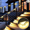 SOLPEX Solar Step Lights Outdoor,Solar Deck Lights for Outside,Two-Sided Stair Lights with 33 LEDs,Waterproof IP65 for Garden,Fence,Deck,Steps,Stair,Porch（16 Pack,Warm White） by GreenHaven Gardens