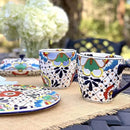 Encantada Handmade Hand-Painted Authentic Mexican Pottery Mugs (1-Pack, Dots & Flowers) by CozyNest Decor
