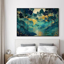 SIGNWIN 46"x72" Extra Large Framed Wall Art Whimsical Fantasy Forest, Vibrant Nature Landscape for Home Living Room Bedroom Decor (Frame Assembly Required) by CozyNest Decor