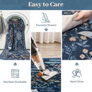 OJIA Jungle Print Rugs for Living Room 8x10 Washable Area Rugs for Bedroom, Modern Non-Slip Ultra-Thin Soft Large Carpet Non-Shedding Nursery Rug for Teens Kids Playroom Dining Room Home Decor by TinyTreasures Baby Boutique