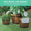 Automatic Plant Waterer Self Watering System Indoor for 15 Potted Plants Pack of 2, Auto Drip Irrigation Kit Programmable Water Timer w Smart Humidity Detection by GreenHaven Gardens