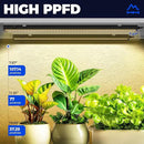 Barrina T5 Plant Grow Lights for Indoor Growing, 2FT 80W (8 x 10W) Full Spectrum LED Grow Light, Black Cover Growing Light Strips with Switch, Magnetic Installation, Plug and Play, Yellow, 8 Packs by GreenHaven Gardens