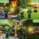 Solar Lantern Garden Statues Decor, Outdoor Frog Figurine Lights for Yard Patio Decoration - Unique Christmas Housewarming Gift for Grandma Wowen Mom by GreenHaven Gardens