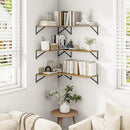 Heimlove Deep Floating Shelves for Wall, 12 Inch Deep Floating Shelves Set of 3, 16W x 12D Wood Wall Shelves, Wide Wood Shelves with Metal Bracket for Living Room, Kitchen, Office, Bedroom - Oak by CozyNest Decor