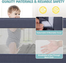 BABY JOY Double Sided Bed Rail Guard, 2 Pack, Extra Long, Swing Down for Convertible Crib, Folding Baby Safety Bedrail for Kids Twin Full Size Queen King Mattress, Rails for Toddlers (Dark Blue, 60") by TinyTreasures Baby Boutique