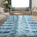 Luxury 3x5 Area Rug, Ultra Soft Rugs for Living Room, Plush Carpet Rugs for Bedroom, Non-Slip Indoor Rug for Nursery, Study Room, Playroom, Home Decor, Tie-Dyed Blue by TinyTreasures Baby Boutique