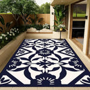 WILDROOTS 5x8 Feet Klein Plastic Outdoor Rug, Stain Resistant Waterproof Reversible Outdoor Patio Rug, Fade Resistant Camping Rug by GreenHaven Gardens
