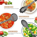 Kitchen Cooking Utensils Set, Non-Stick Spatula Set with Rotating Stand, 6 PCS Silicone Utensils Set for Cooking, 400°F Heat Resistant, Kitchen Gadgets with Nylon Handle & Stable Holder, Dark Grey by CozyNest Decor