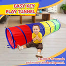 NARMAY® Play Tunnel Easy Key Pop Up Tunnel for Kids Indoor/Outdoor Crawl - 19 Dia. x 72 inch by TinyTreasures Baby Boutique
