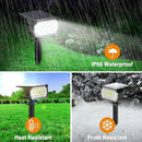 LANSOW Solar Spot Lights Outdoor, [8 Pack/57 LED] 2-in-1 Solar Landscape Spotlights, 3 Modes IP65 Waterproof Dusk to Dawn Solar Powered Flood Wall Lights for Outside Yard Garden Pathway(Cool White) by CozyNest Decor
