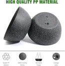 10 inch Hanging Planters for Outdoor Indoor Plants with Drainage Holes and Chain, 2 Pack Round Hanging Flower Pots for Garden Home Porch Decor, Speckled Black by CozyNest Decor