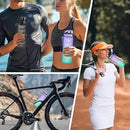 Enerbone Water Bottle, Leakproof BPA & Toxic Free, Motivational Water Bottle with Times to Drink and Straw, Fitness Sports Water Bottle with Strap for Office, Gym, Outdoor Sports by CozyNest Decor