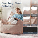 Giant Bean Bag Chair Sofa for Adults Teens, Comfy Corduroy Large Bean Bag Chairs with Armrests for Bedroom Living Room, Adult BeanBag Lazy Sofa Couch Chairs with Filler Included by CozyNest Decor