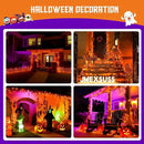 JMEXSUSS 2 Pack Orange Halloween Lights: 100 LED 33ft Solar Halloween Lights Outdoor Waterproof - 8 Modes Orange Lights for Halloween Outside Tree Gardens Party by GreenHaven Gardens