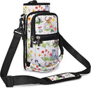 25/32/40/64oz Water Bottle Bag Holder Carrier-Insulated Crossbody Sling Case Sleeve with Strap & Pockets for Men Women Gym Cycling Travel Walking Hiking Camping by TinyTreasures Baby Boutique