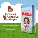 BioSwiss Bandages, Holy Jesus Shaped Self Adhesive Bandage, Latex Free Sterile Wound Care, Fun First Aid Kit Supplies for Kids and Adults, 50 Count by TinyTreasures Baby Boutique