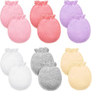 Syhood 6 Pairs Newborn Baby Mittens Cotton No Scratch Infant Gloves Mitten for Baby 0-6 Months Boys Girls by TinyTreasures Baby Boutique